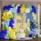 207Pcs Royal Blue Yellow Balloon Arch Kit(Royal Blue, Yellow, Olive Green)